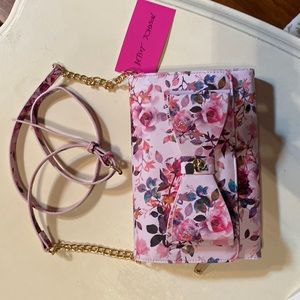 Brand new Betsey Johnson wallet purse  pink floral